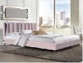 OEM ODM  High Grade Double Size Upholstery Bed Frame With USB On Headboard