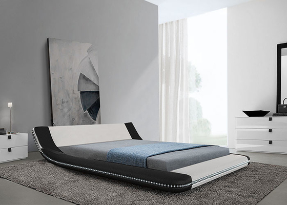 Modern Soft Leather Bed Frame Tatami Bedroom Royal Large King Size