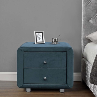 Custom Nordic Bedside Table Small Storage Plywood Fabric Drawer Nightstand