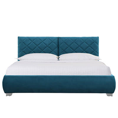 Velvet Plush Fabric Ottoman Double Bed Gas Lift Up 4ft6 Double Storage Bedroom Bed