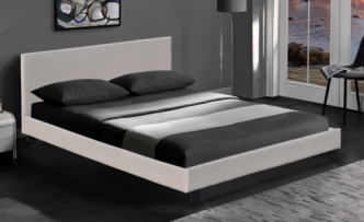 Customizable Fabric Black Upholstered Bed Frame King Size EMC Certificate