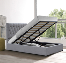 Platform Non Toxic Upholstered Bed Frame With Assembly Required Slats Included