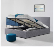Linen Oem King Size Ottoman Bed Frame Bedroom Furniture