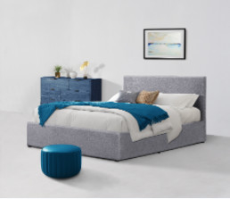 Linen Oem King Size Ottoman Bed Frame Bedroom Furniture
