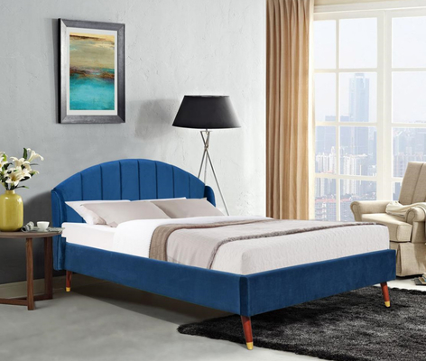 Modern Style EN1725 Upholstered King Bed Frame Platform With Ear