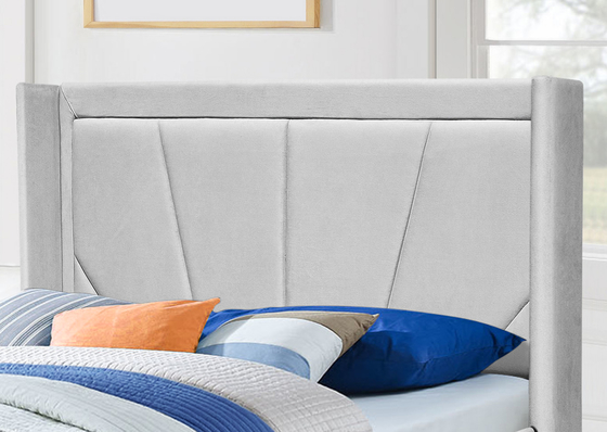 Easy Assemble Gas Lift Storage Bed With Wing Headboard