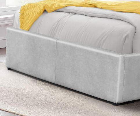 Double Size Upholstered Gas Lift Platform Bed Frames Hydraulic System With Storage