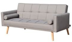 Grey Fabric Customised Foldable Sofa Bed With Reclining Positions For Maximum Comfort
