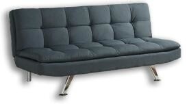 Modern Velvet Fold Out Sofa Bed With Metal Leg For Home / Apartment / Dormitory