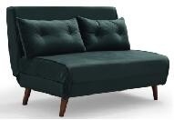 Durable BSCI Foldable Sofa Bed Single With 4 Wood Feet And High Resilience Foam