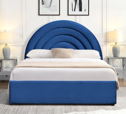 Boucle Gas Lift Storage Bed Frame with Hydraulic Storage,No Box Spring Needed