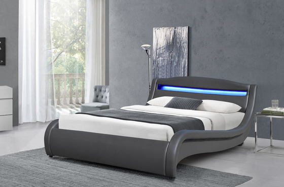 It Is Good For The Health Of The Waist And Allows The LED Upholstered Bed To Glow
