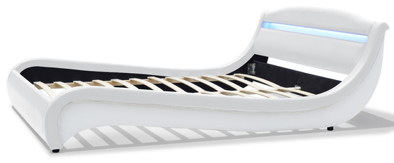 It Is Good For The Health Of The Waist And Allows The LED Upholstered Bed To Glow
