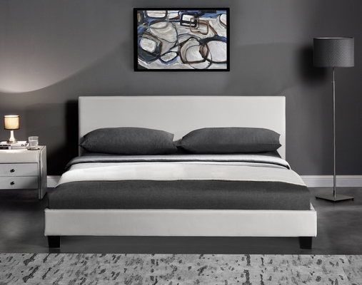 Morden Simple  Design Upholstered  PU Leather Bed
