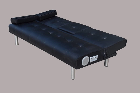 A foldable sofa that comes in multiple colors  and can be turned into a bed.