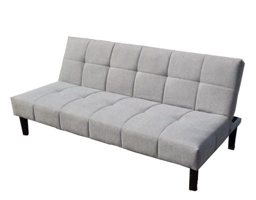 Grey Fabric Customised Foldable Sofa Bed With Armrests For Rest