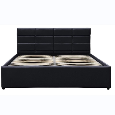 Upholstered Platform Bed with Gas Lift up Storage, Full Size Bed Frame with Storage Underneath