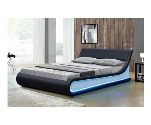 Sunny Faux Leather Gas Lift Bed Frame With Storage