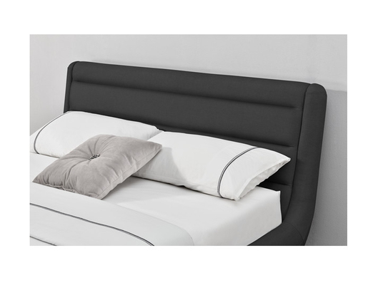 FSC OEM Black Linen Upholstered Queen Bed Fabric Cover