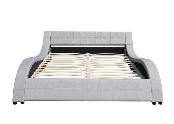 Harmin Queen Platform LED Upholstered Bed ROSH BSCI Certification