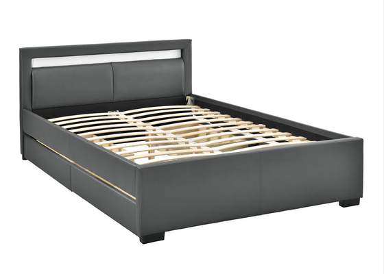 150x190cm Plywood Bed Frame King Size Big Cupboard Dressing Upholstered Platform
