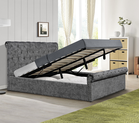 Tufted Gas Lift Storage bed