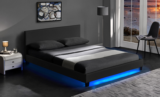 140 X200 CM LED Upholstered Bed