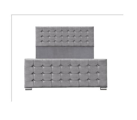 4ft Linen Fabric Upholstered Bed Frame Queen Size