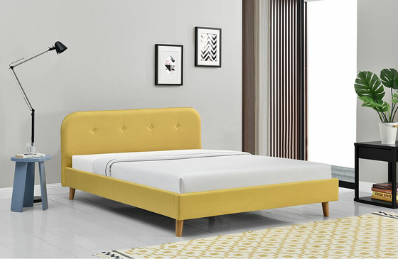 ODM Tufted Upholstered Queen Platform Bed Modern Simple 140x200Cm