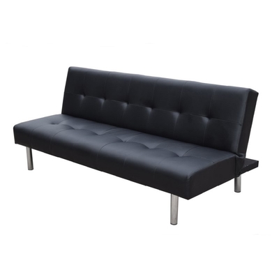 Leather Three Seater Sofa Bed